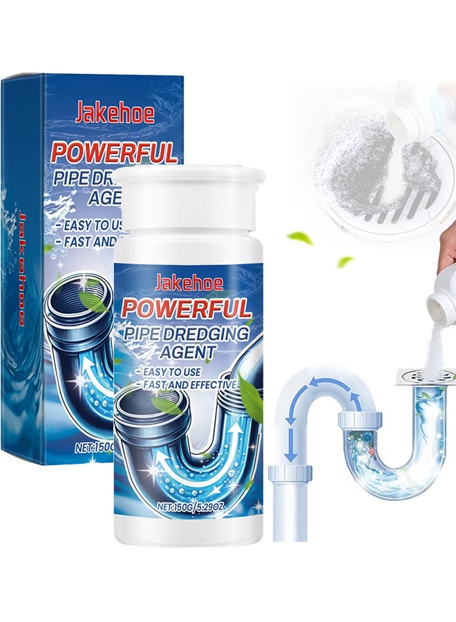 Jakehoe مزيل الروائح الكريهة الأنابيب المانع ، مزيل انسداد الصرف ونظافة ، مرحاض ، مطبخ ، عامل تنظيف استنزاف الحمام ، منظف مجاري سريع الانسداد ، مناسب للاستخدام ، سريع الفك 150 جرام - Image 1